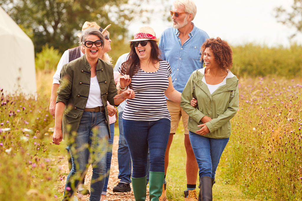 Family out for a walk
