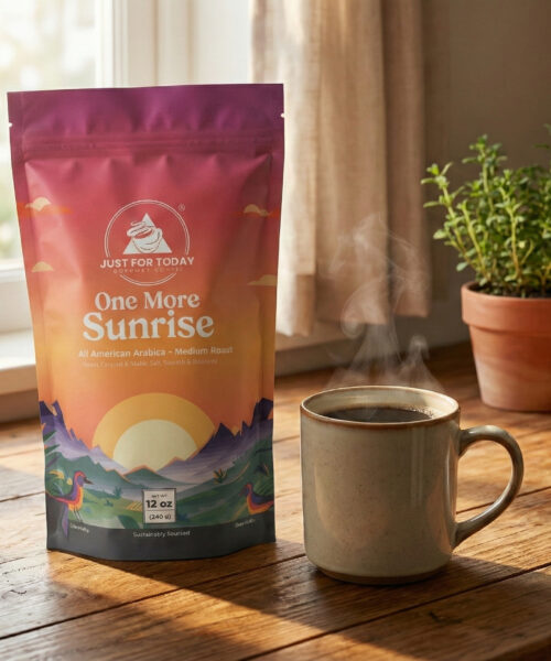 Just For Today Gourmet Coffee. One More Sunrise.